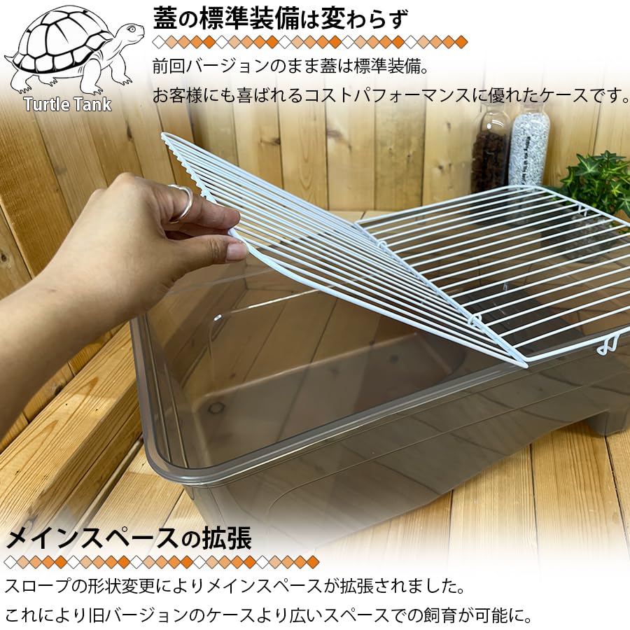 けいじと亀　 Amazon | 亀飼育ケース (中) タートルタブ 排水口付き タートルタンク